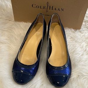 COLE HAAN Woman Shoes Milly Wedge 6.5B Blue Nike Air